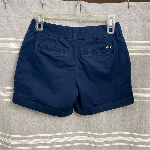 VINEYARD VINES / Navy Blue Chino Everyday Shorts Size 00 - Picture 2 of 11